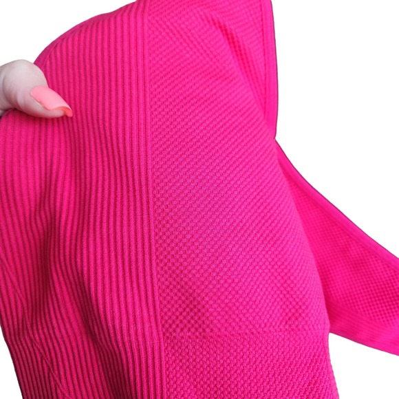 Savvi V Neck Textured Ribbed Ashtanga Sports Bra Size Medium - Picture 6 of 7